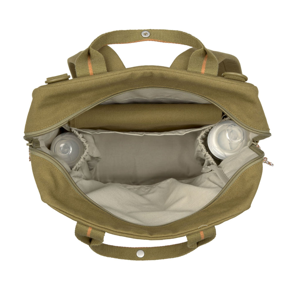 Sac à dos carré - Little One & Me Grand, olive