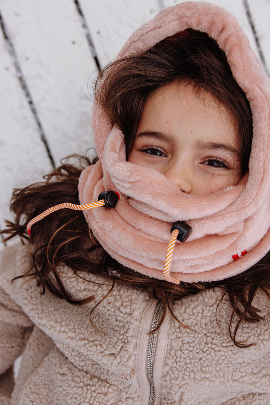 Cagoule enfant hello hossy - pink