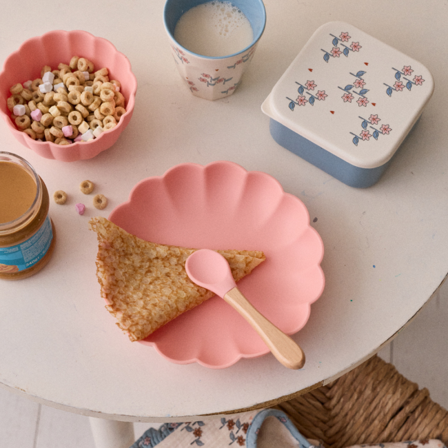 Lot de 2 boîtes à goûter fleuries - À la cueillette