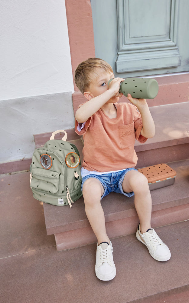 Sac à dos de la maternelle, Happy Prints olive