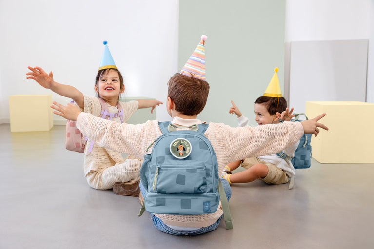 Sac à dos de la maternelle - Pattern Party, bleu
