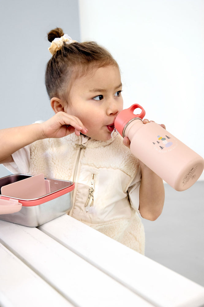 Gourde pour enfant inox 500 ml - Sunny Explorer, rose