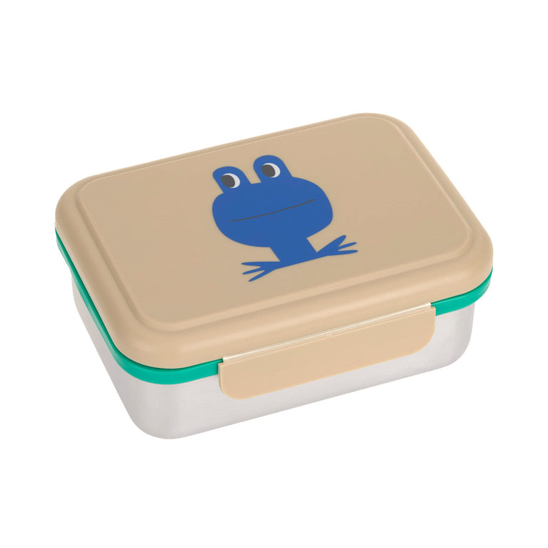 Boîte à goûter inox enfants - Happy Trails, Grenouille