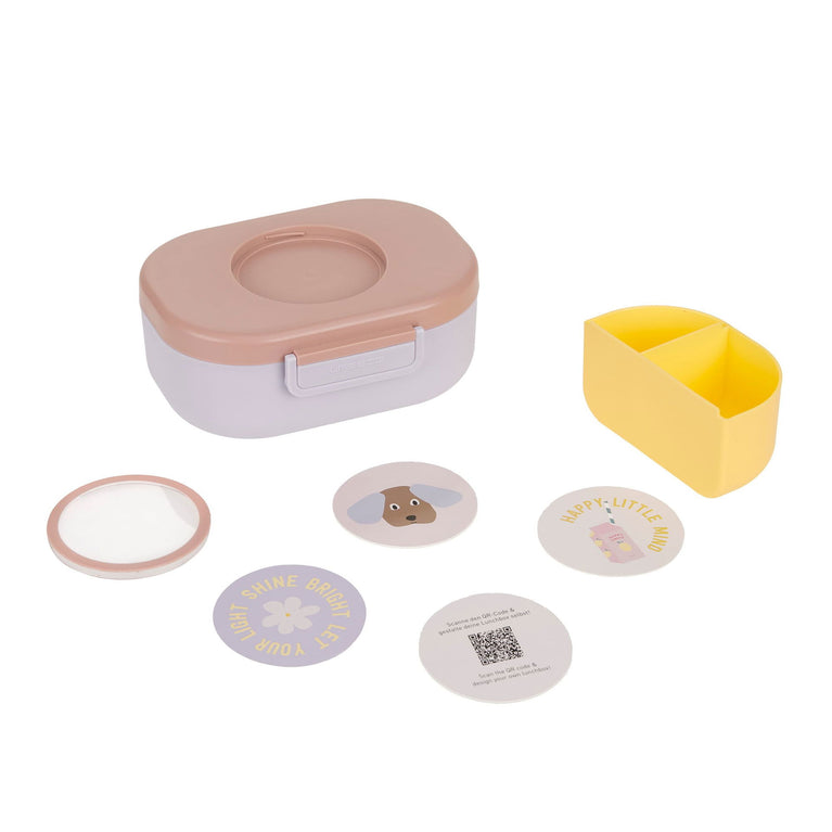 Boîte à Goûter enfants - Pattern Party, rose lilas