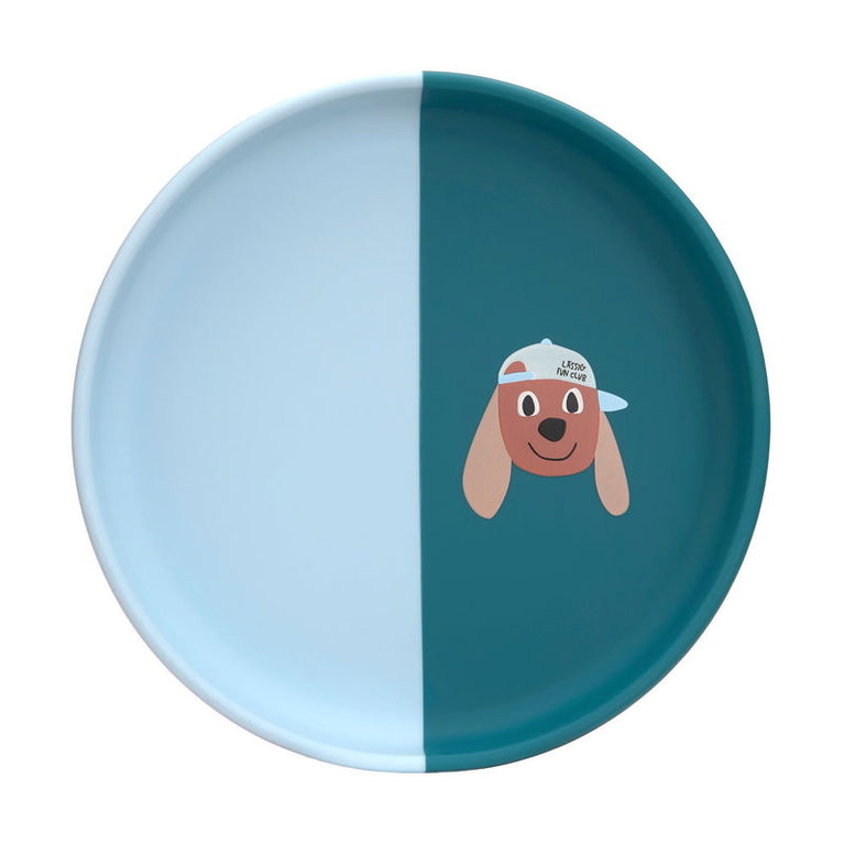 Assiette en silicone enfants - Tiny Team, Chien