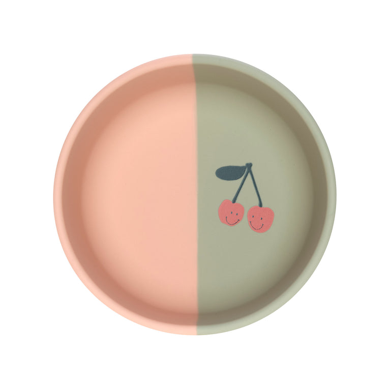 Bol en silicone - Happy Fruits, Cerise