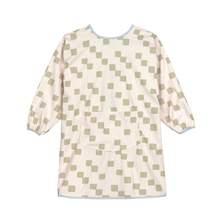 Tablier manches longues enfants - Happy Fruits, kaki clair