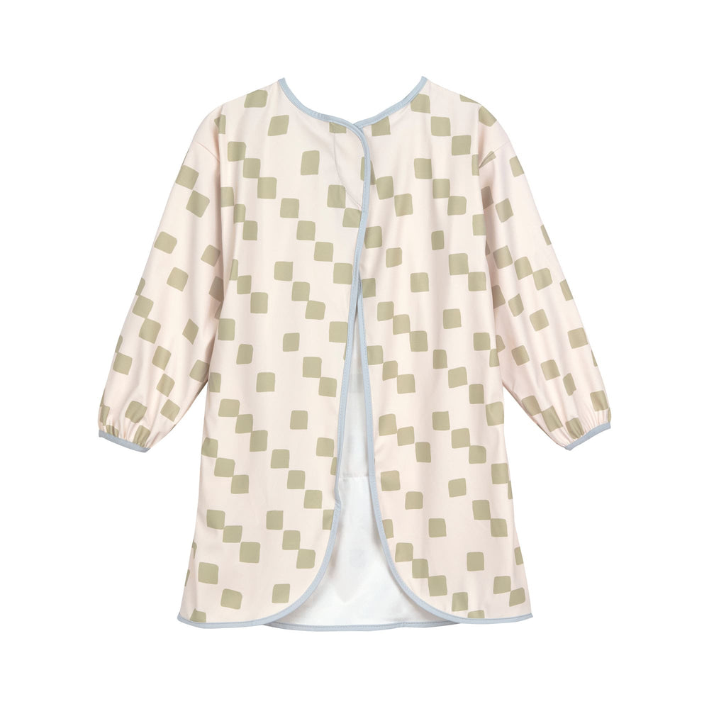 Tablier manches longues enfants - Happy Fruits, kaki clair