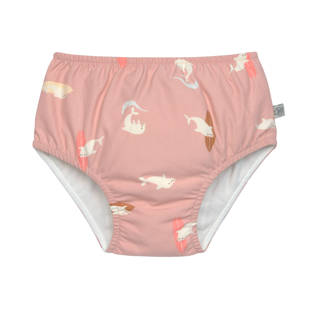 Maillot de bain couche bébé - Dauphin, rose pêche