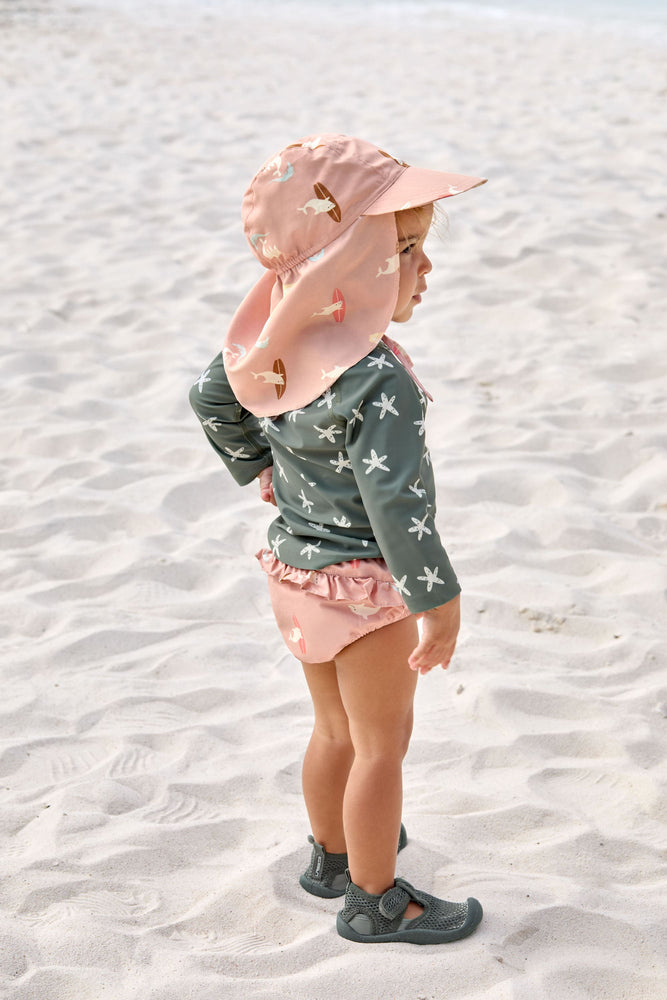 Maillot de bain couche bébé - Dauphin, rose pêche