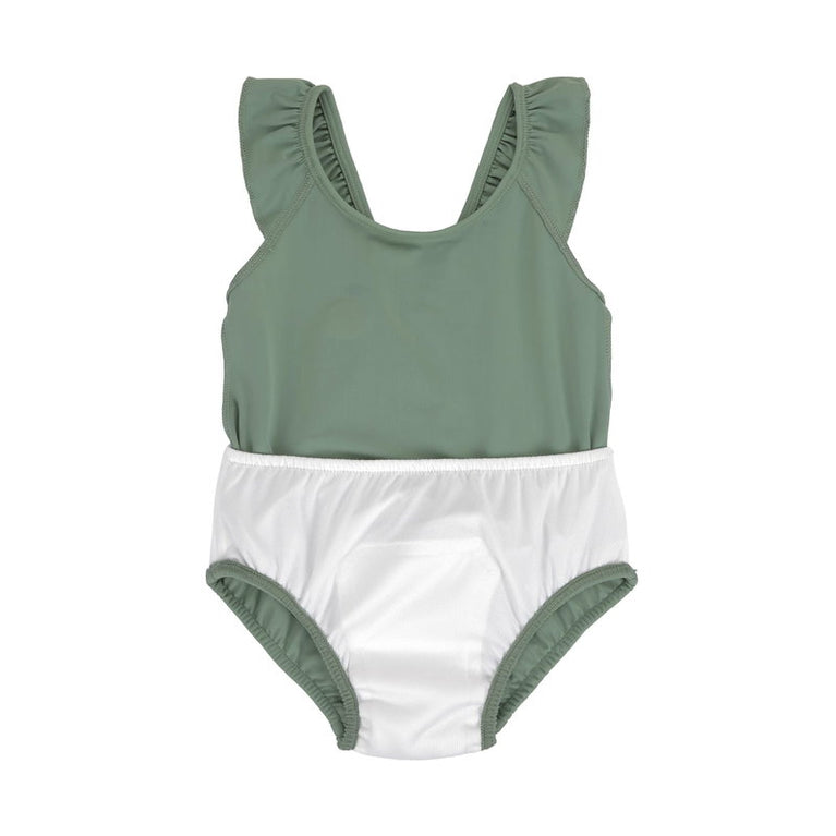 Maillot de bain enfant (avec couche), Vert