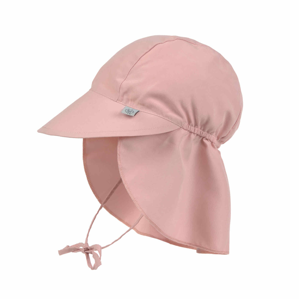 Casquette protège nuque enfants (anti-UV), rose pêche
