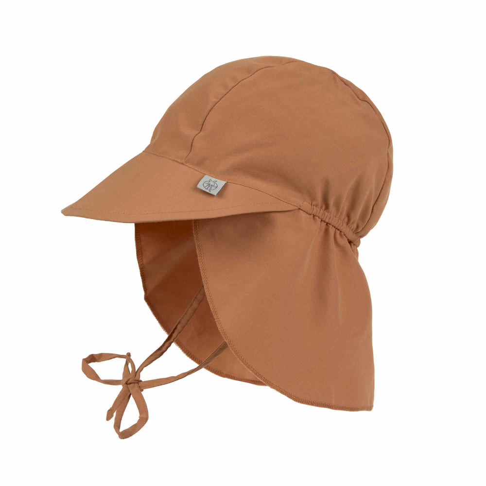 Casquette protège nuque enfants (anti-UV), amande