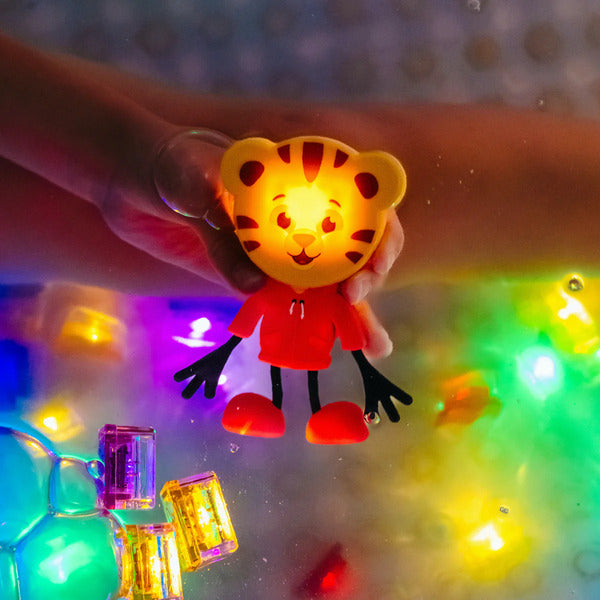 Personnage Tiger + 2 cubes lumineux - Brown