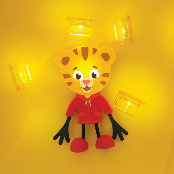 Personnage Tiger + 2 cubes lumineux - Brown