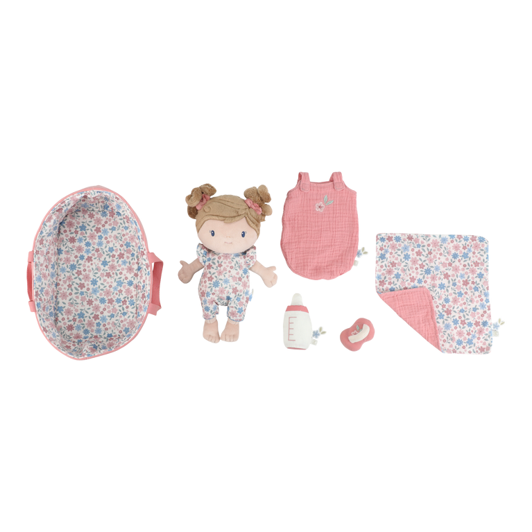 Set couffin et poupon bébé Rosa