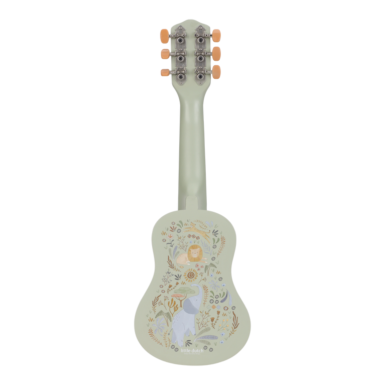 Guitare Verte en bois - Safari Friends