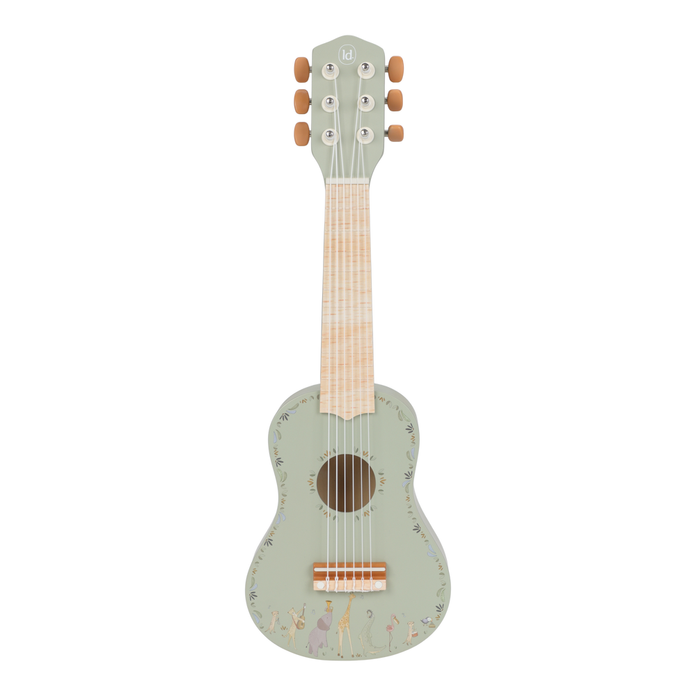 Guitare Verte en bois - Safari Friends