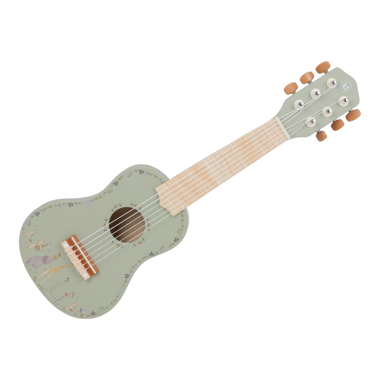 Guitare Verte en bois - Safari Friends