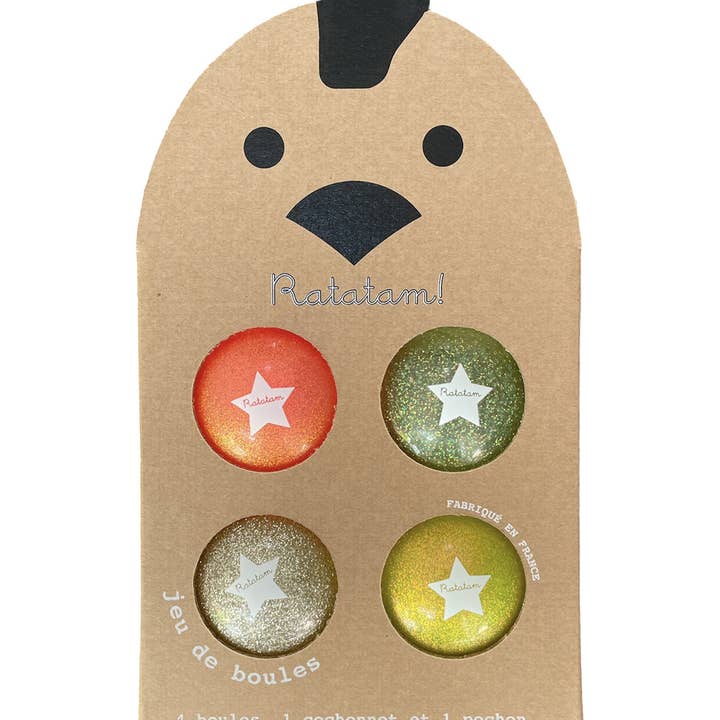 Jeux de boules/ pétanques à paillettes summer multico