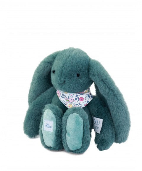 Peluche lapin Vert 35 cm - Lapin Fleurette
