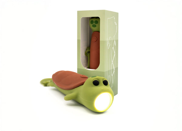 Lampe torche en silicone - tortue