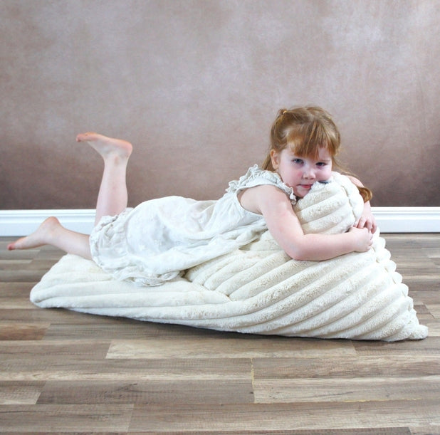 Pouf enfant - crème