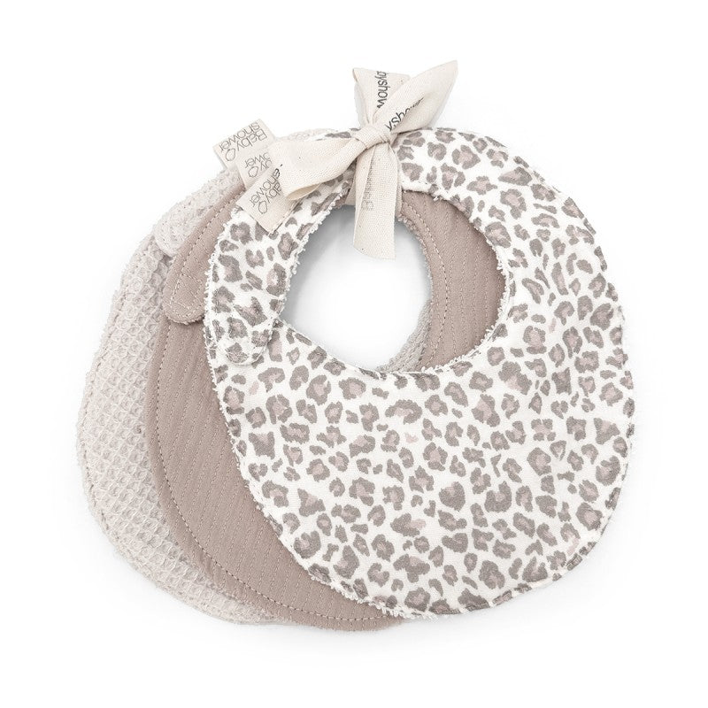 Ensemble de 3 bavoirs à imprimé doux - soft print