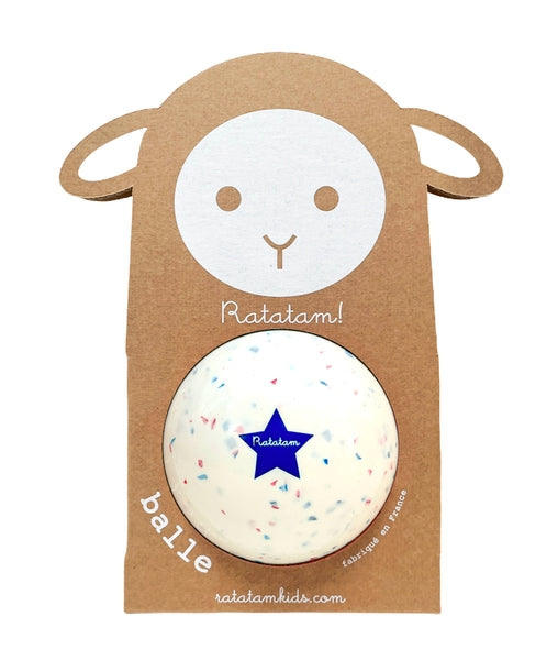 Ballon effet "terrazo" bleu