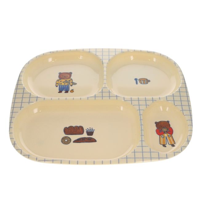 Assiette à compartiments Ours - Petit déj