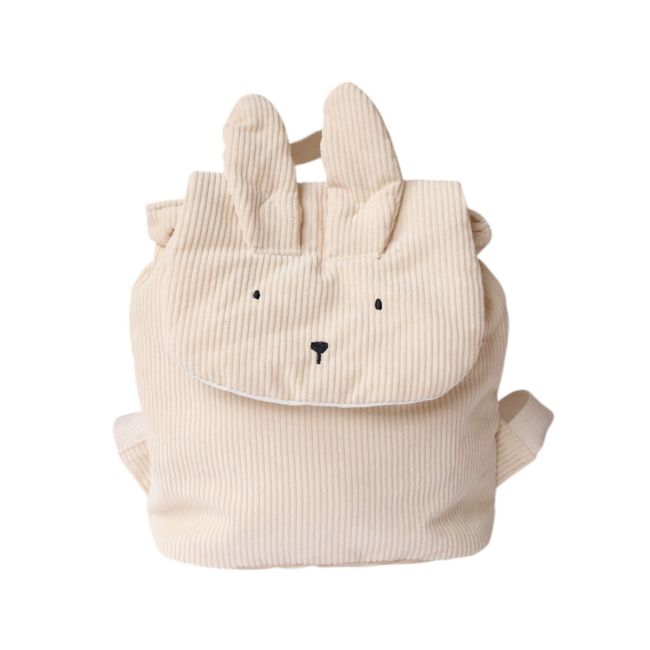 Sac à dos enfant en velours lapin - Chichi pompon
