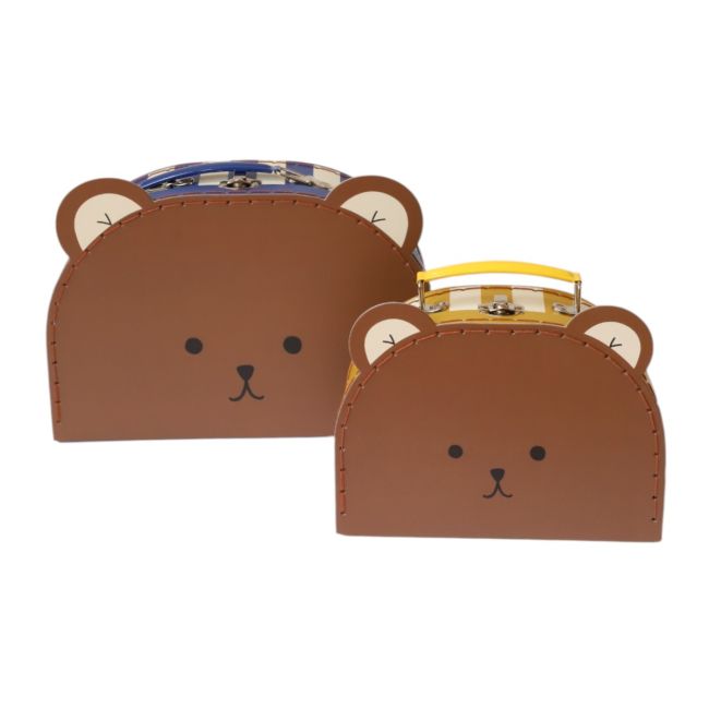Set de 2 valisettes ours - Petit déj