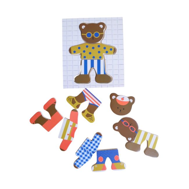 Puzzle en bois "Je m'habille" - Petit déj