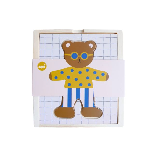 Puzzle en bois "Je m'habille" - Petit déj