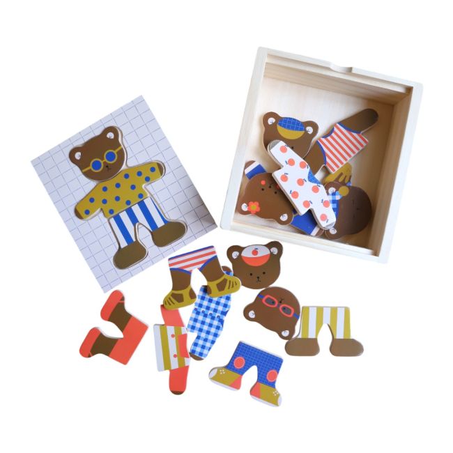 Puzzle en bois "Je m'habille" - Petit déj