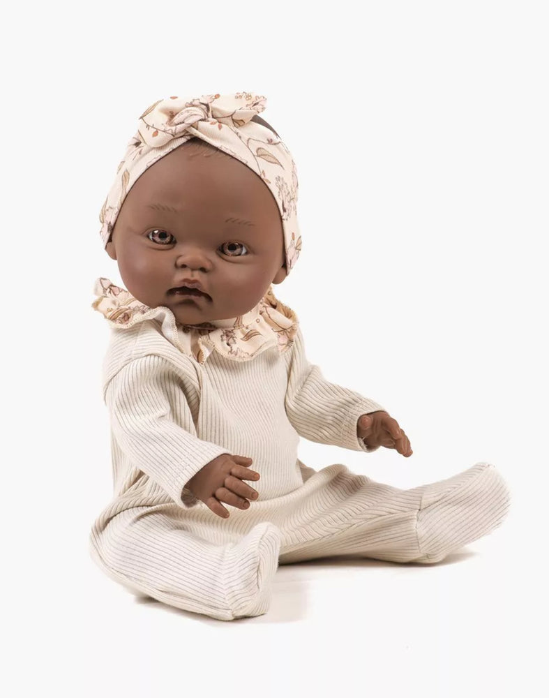 Betty et son Dors Bien en maille côtelée lin / Janelle avec headband