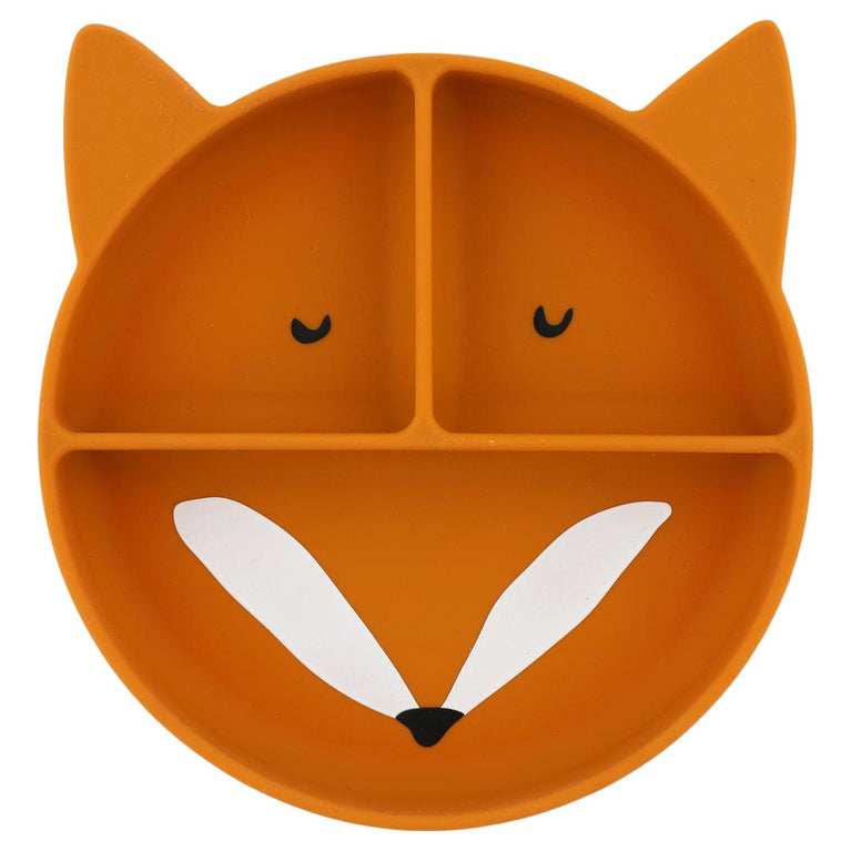 Assiette compartimentée en silicone - Mr. Fox