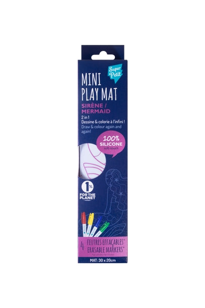 Coloriage nomade : Mini Playmat SIRENE - 4 feutres inclus