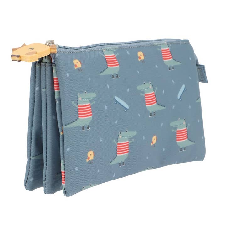 Trousse 3 compartiments - croco