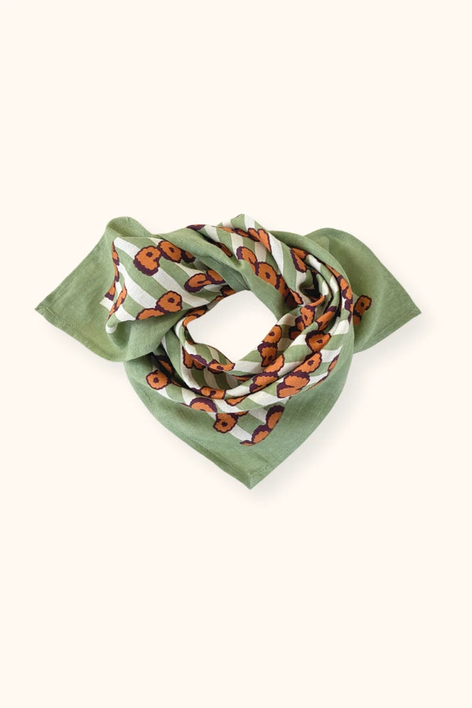 Small Foulard Manika "Pop Corn"
Olive