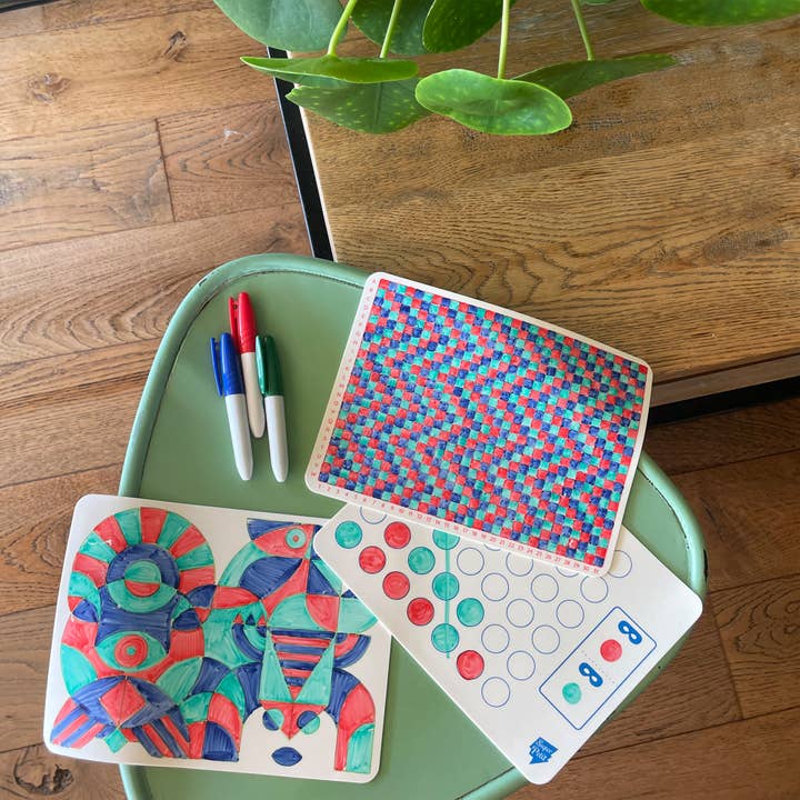 Jeux de voyage - 6 jeux nomades effaçables pour s’amuser