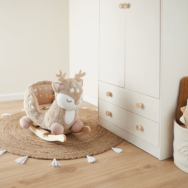 Cheval à bascule en bois - biche Ella