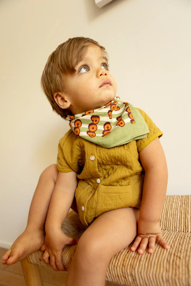 Small Foulard Manika "Pop Corn"
Olive