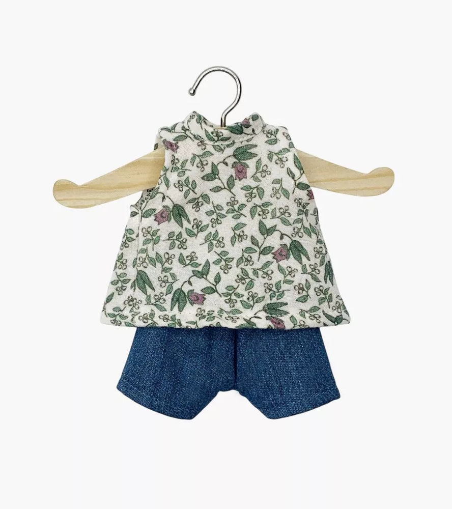 Amigas – Ensemble débardeur Iva en gaze de coton Amélie et son short en jean