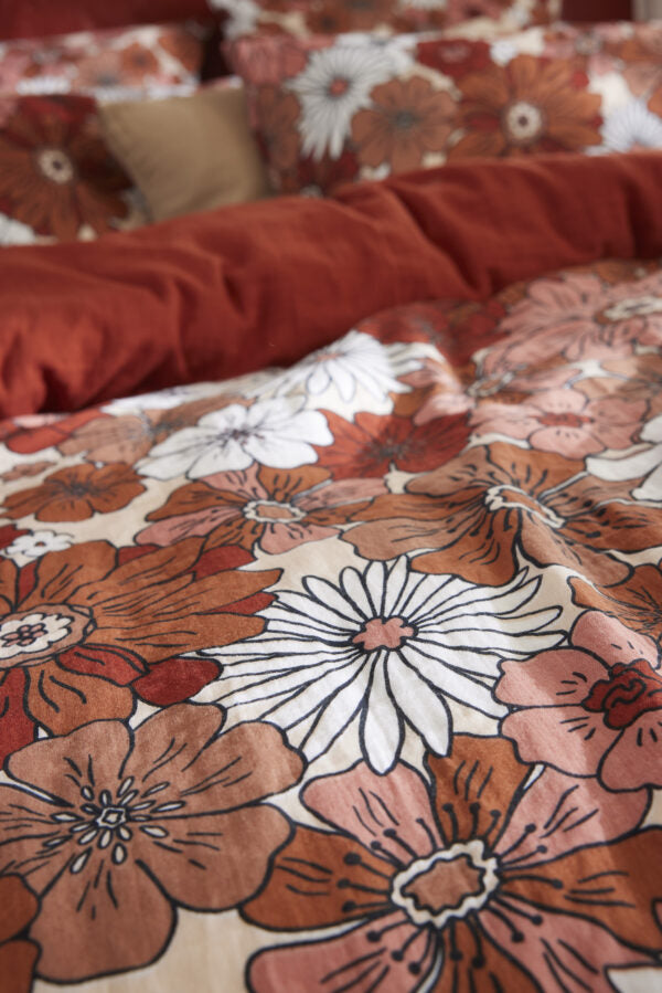 Taie d’oreiller 50 x 70 cm Gaze de coton imprimée ANNA