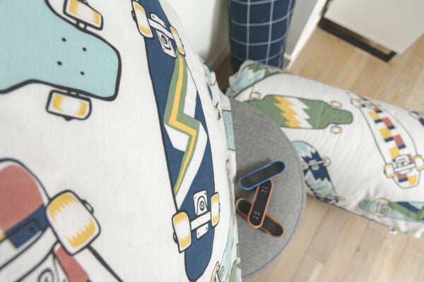 Parure de lit (Housse de couette + 1 Taie d’oreiller) 140 x 200 cm Coton imprimé CALIFORNIA