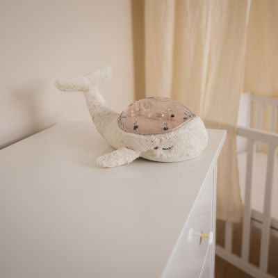 Veilleuse peluche Tranquil Baleine™ blanc (rechargeable)