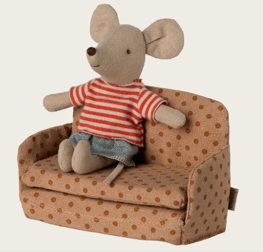 Canapé-lit, Souris - A pois