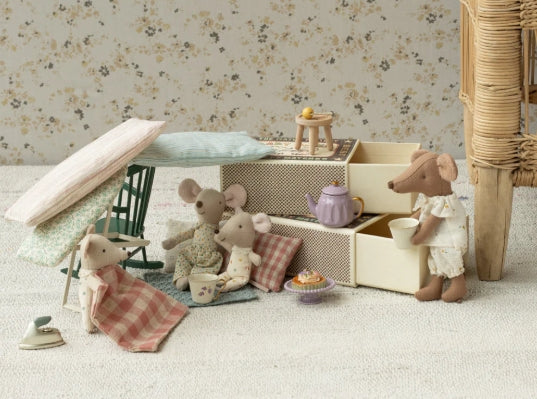 Souris Grande sœur dans sa boîte assortie
