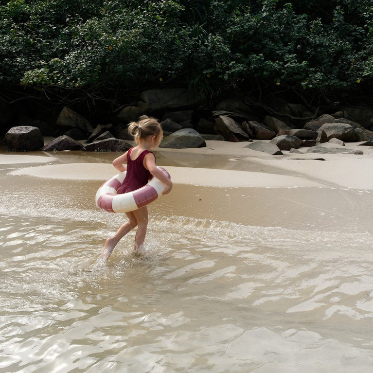 Bouée Petites Pommes - Rose foncé
